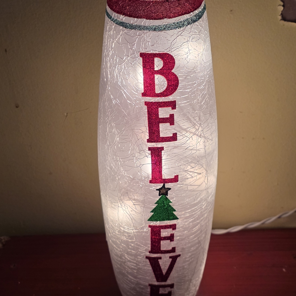Holiday 'Believe' LED Light Decor